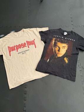 Justin Bieber Purpose Tour and Believe Tour T-Shirt Bundle